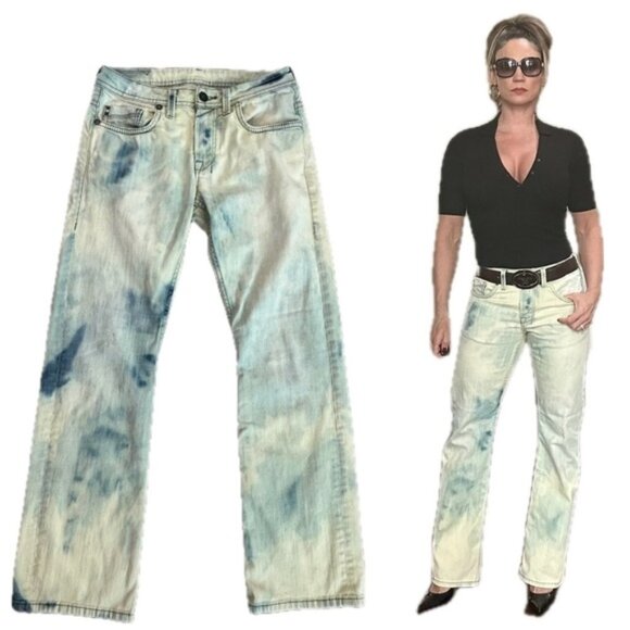 Buffalo David Bitton travis jeans acid wash stone wash - Picture 3 of 13